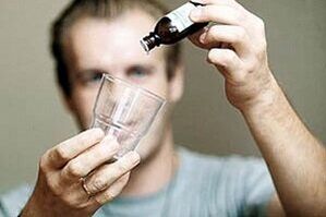 Gouttes médicales de l'alcoolisme